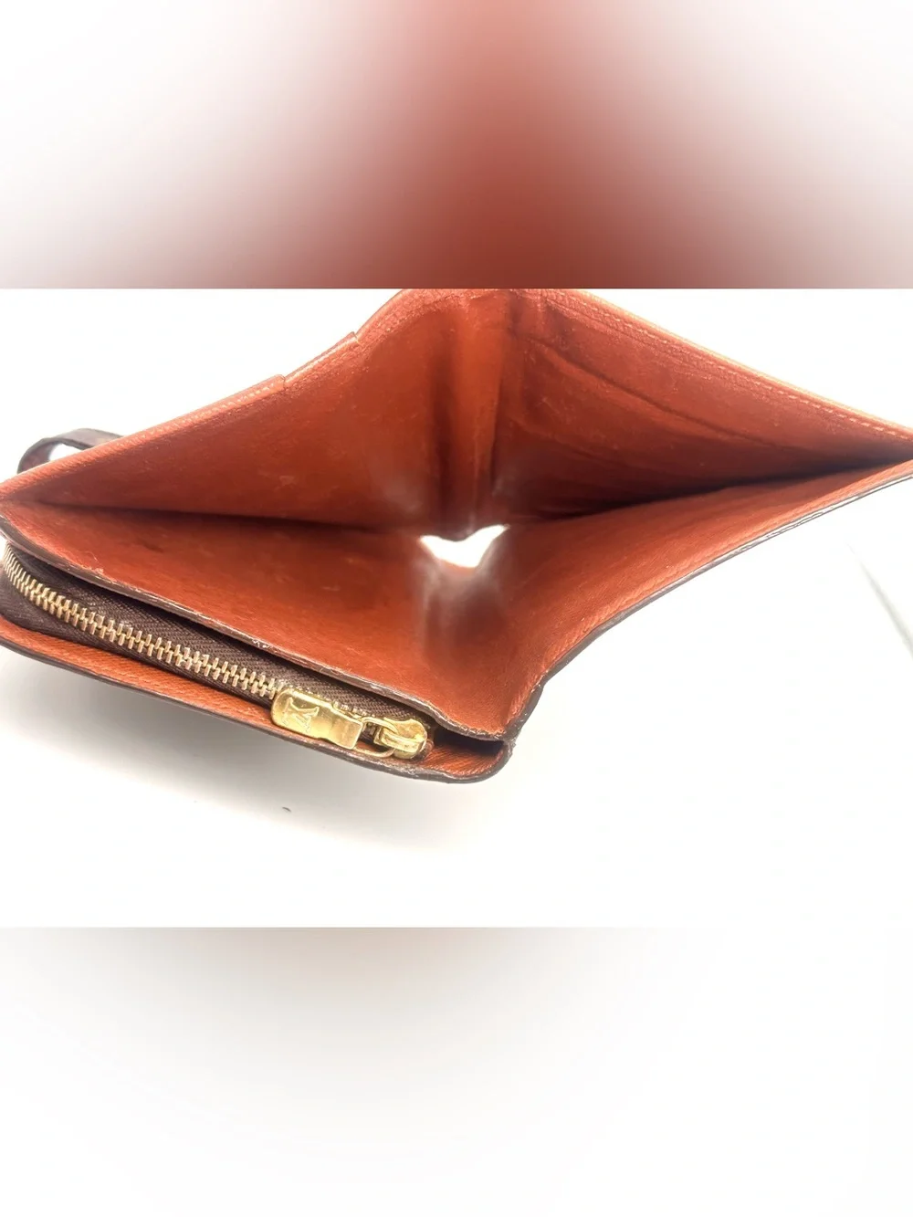 Authentic Louis Vuitton Monogram Papier wallet passport holder good condition